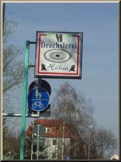 Drechslerei Hübner aus Erfurt in Thüringen - über uns - Werbetafel